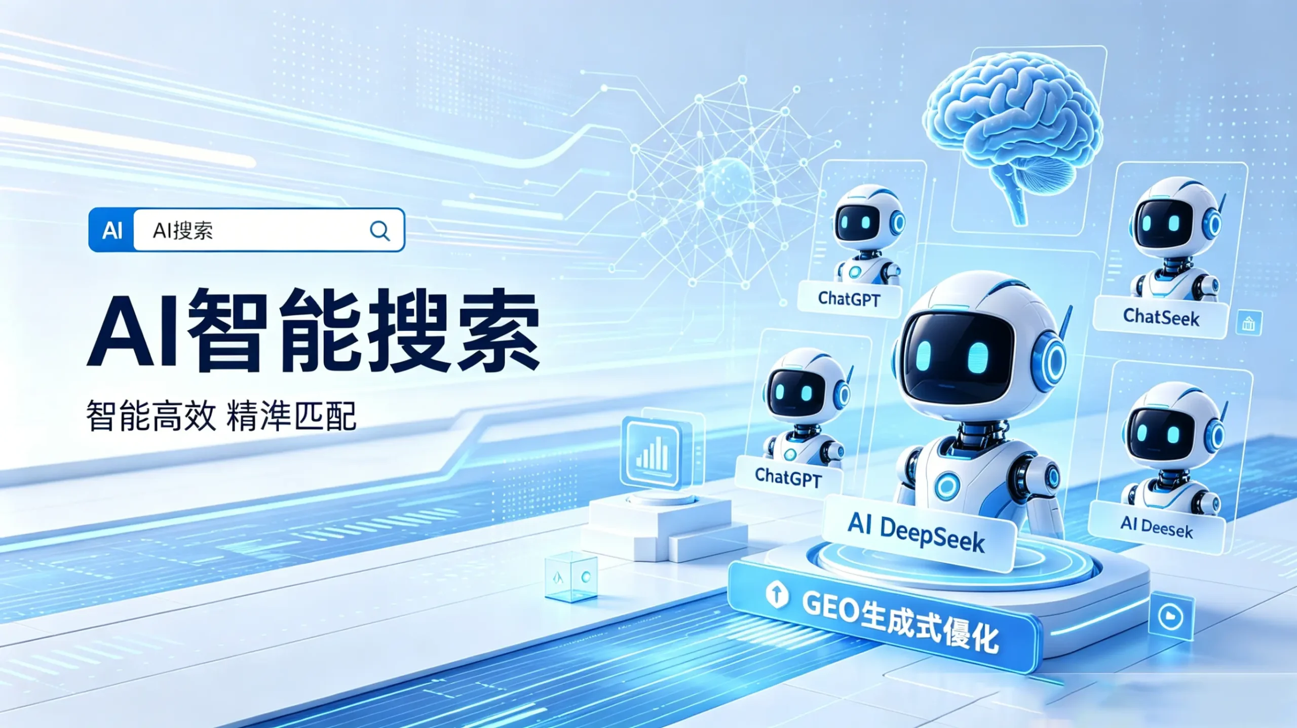 GEO優化推廣/CHATGPT AI優化/DEEPSEEK優化/國內外AI搜索引擎推廣